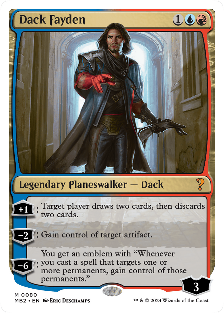 Dack Fayden (White Border) [Mystery Booster 2] | Tabernacle Games