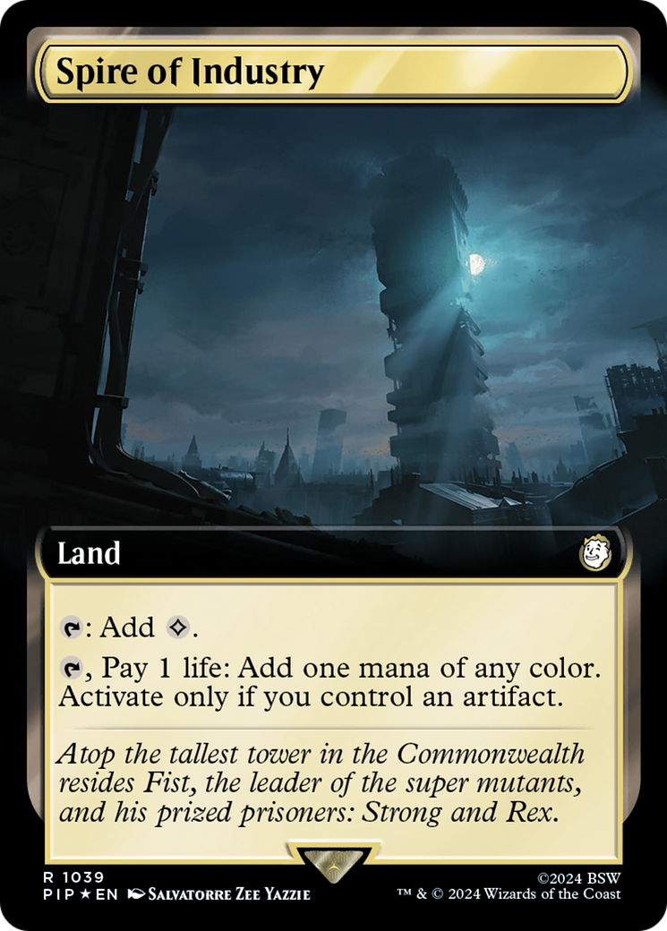 Spire of Industry (Extended Art) (Surge Foil) [Fallout] | Tabernacle Games