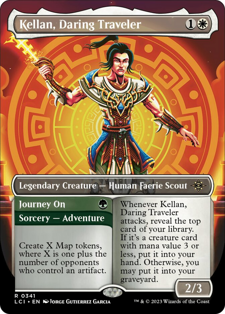 Kellan, Daring Traveler (Borderless) [The Lost Caverns of Ixalan] | Tabernacle Games