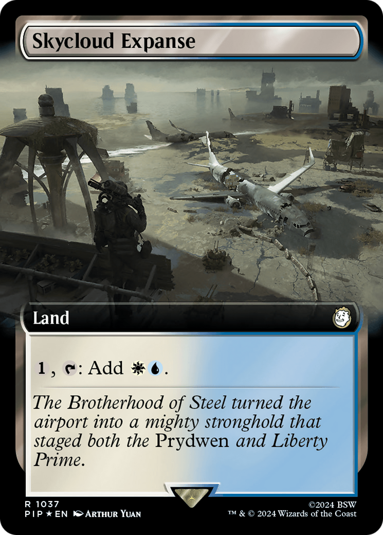 Skycloud Expanse (Extended Art) (Surge Foil) [Fallout] | Tabernacle Games