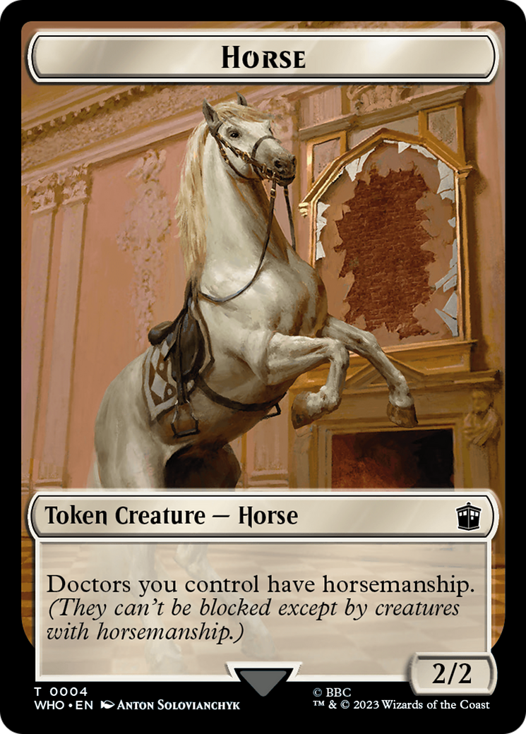 Horse // Clue (0022) Double-Sided Token [Doctor Who Tokens] | Tabernacle Games