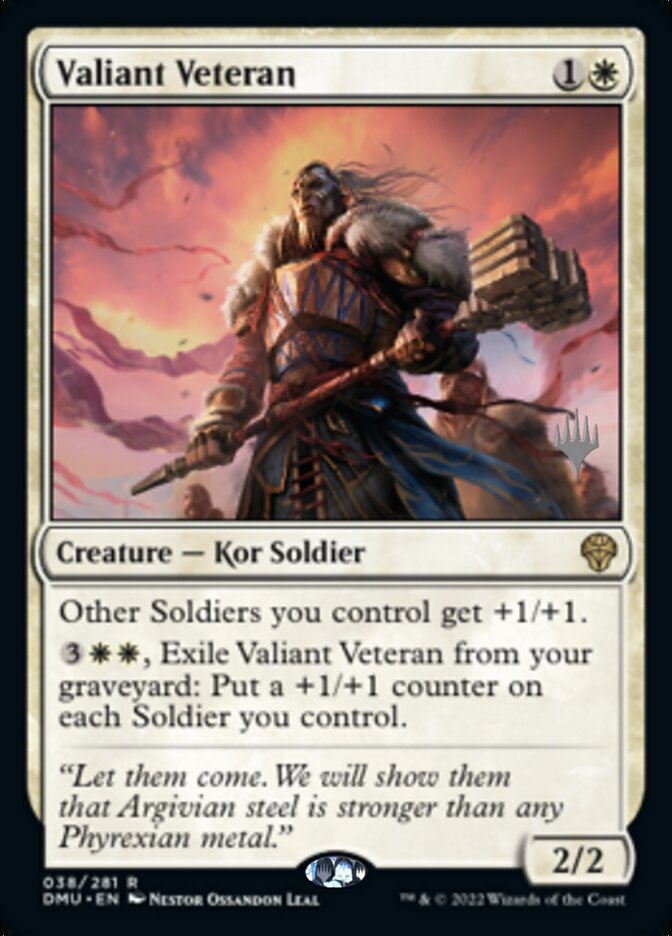 Valiant Veteran (Promo Pack) [Dominaria United Promos] | Tabernacle Games