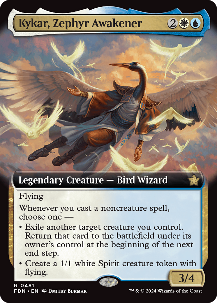 Kykar, Zephyr Awakener (Extended Art) [Foundations] | Tabernacle Games