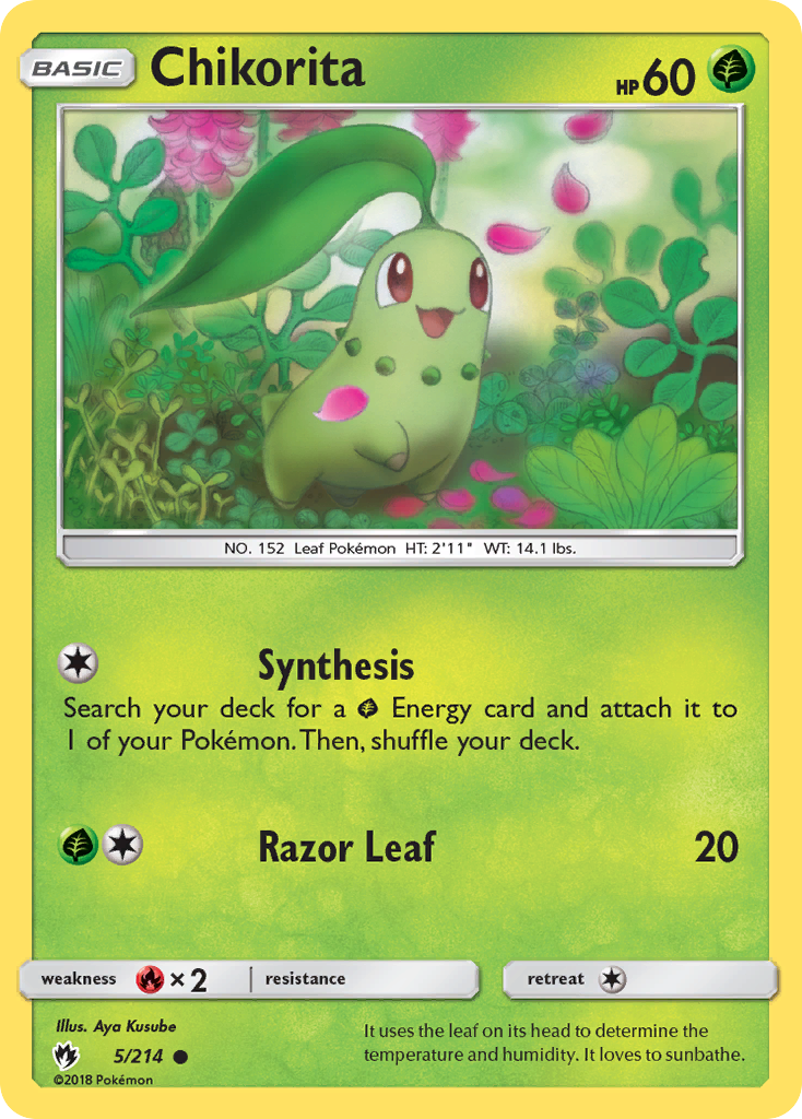 Chikorita (5/214) [Sun & Moon: Lost Thunder] | Tabernacle Games