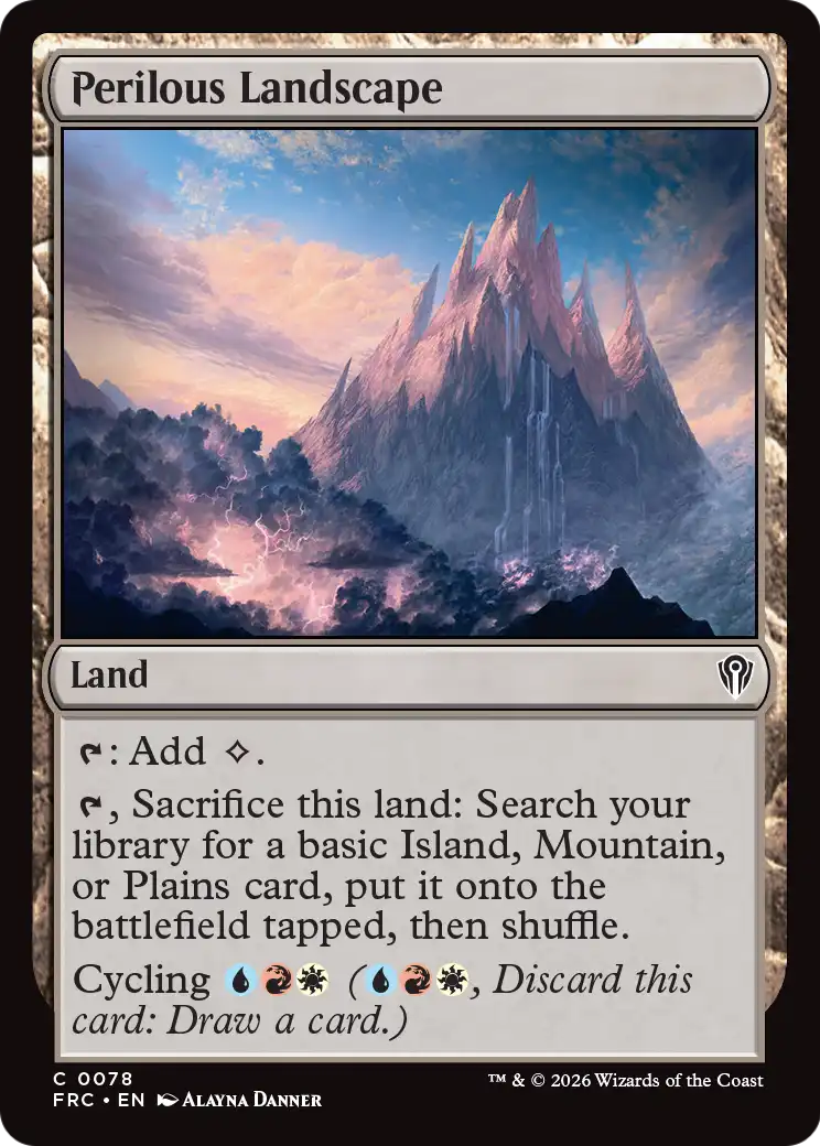 Perilous Landscape [Reality Fracture Commander] | Tabernacle Games