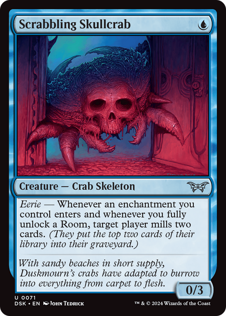 Scrabbling Skullcrab [Duskmourn: House of Horror] | Tabernacle Games