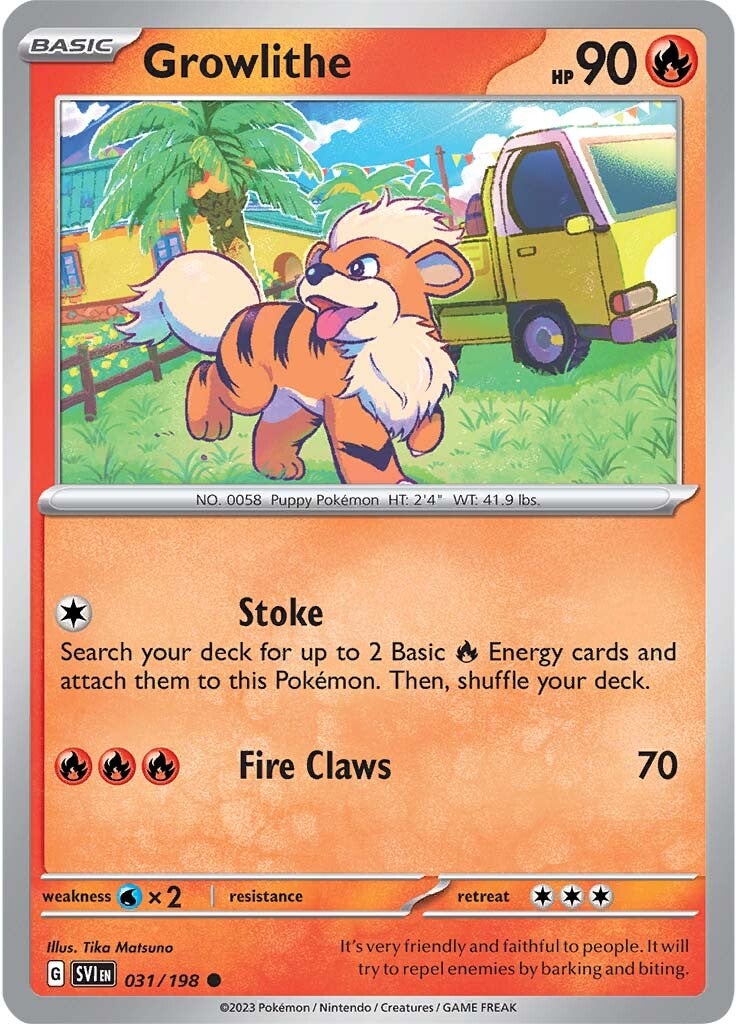 Growlithe (031/198) [Scarlet & Violet: Base Set] | Tabernacle Games