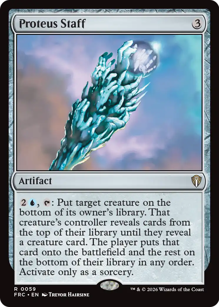 Proteus Staff [Reality Fracture Commander] | Tabernacle Games