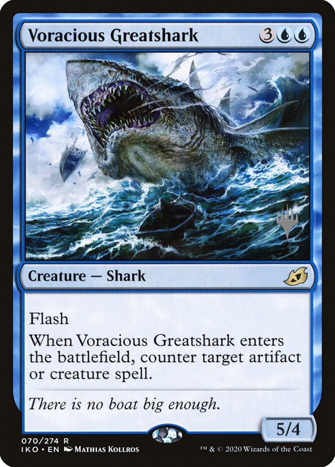 Voracious Greatshark (Promo Pack) [Ikoria: Lair of Behemoths Promos] | Tabernacle Games