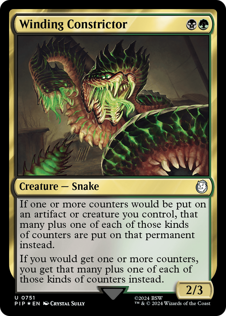 Winding Constrictor (Surge Foil) [Fallout] | Tabernacle Games