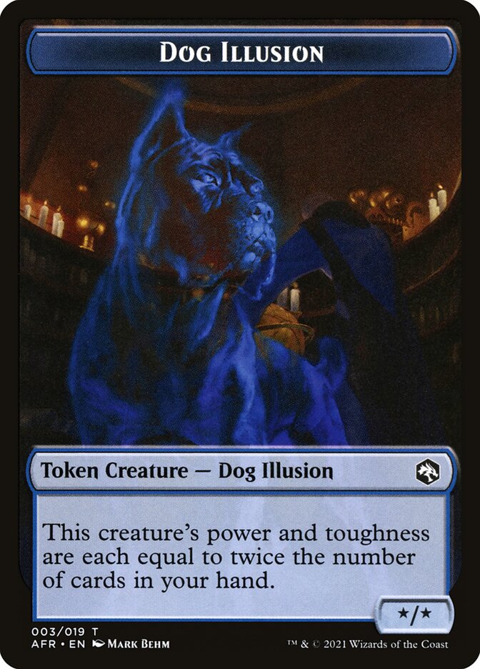 Angel // Dog Illusion Double-Sided Token [Dungeons & Dragons: Adventures in the Forgotten Realms Tokens] | Tabernacle Games