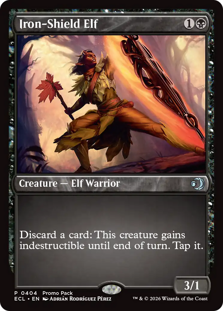 Iron-Shield Elf [Lorwyn Eclipsed Promos] | Tabernacle Games