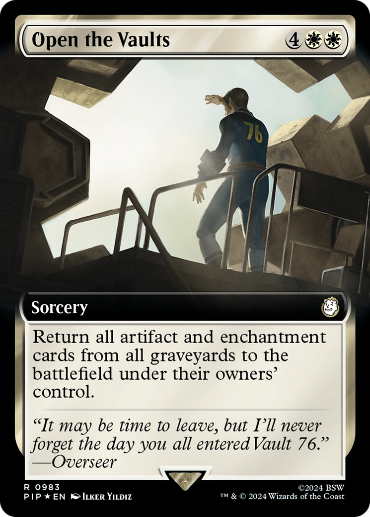 Open the Vaults (Extended Art) (Surge Foil) [Fallout] | Tabernacle Games