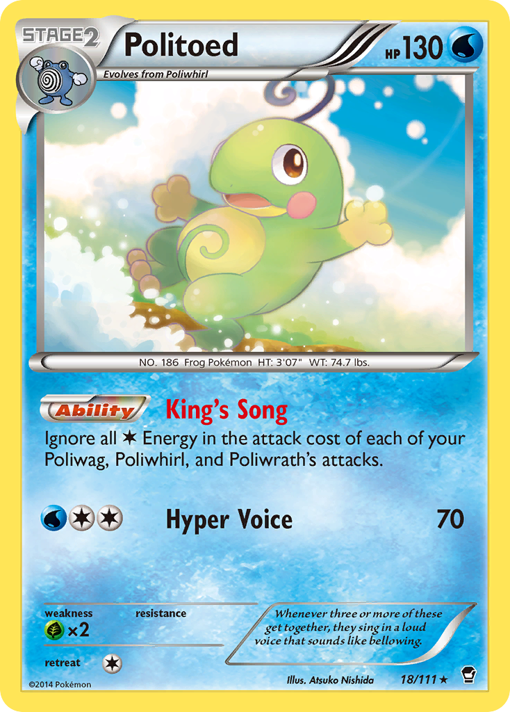 Politoed (18/111) [XY: Furious Fists] | Tabernacle Games