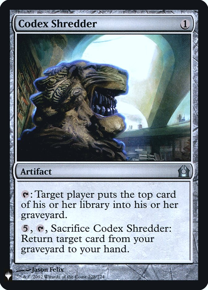 Codex Shredder [Mystery Booster] | Tabernacle Games