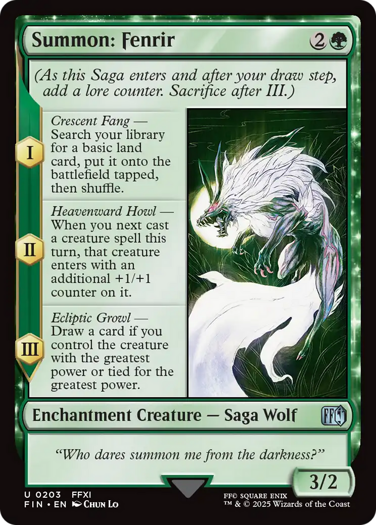 Summon: Fenrir [FINAL FANTASY] | Tabernacle Games