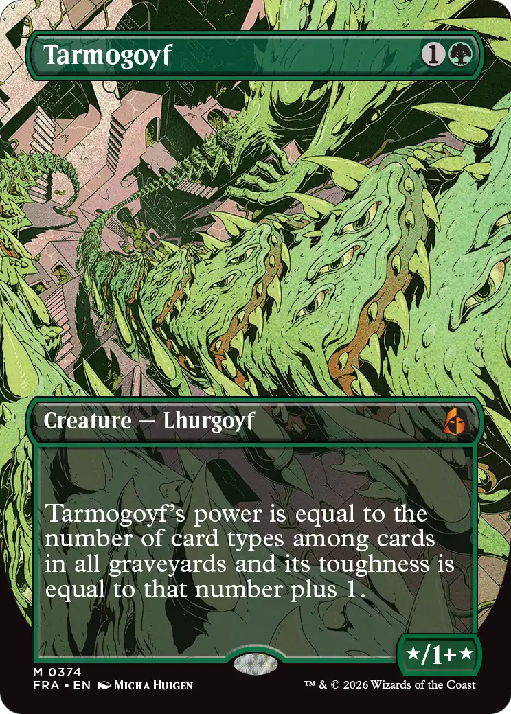 Tarmogoyf (Borderless) [Reality Fracture] | Maze of Fitzroy