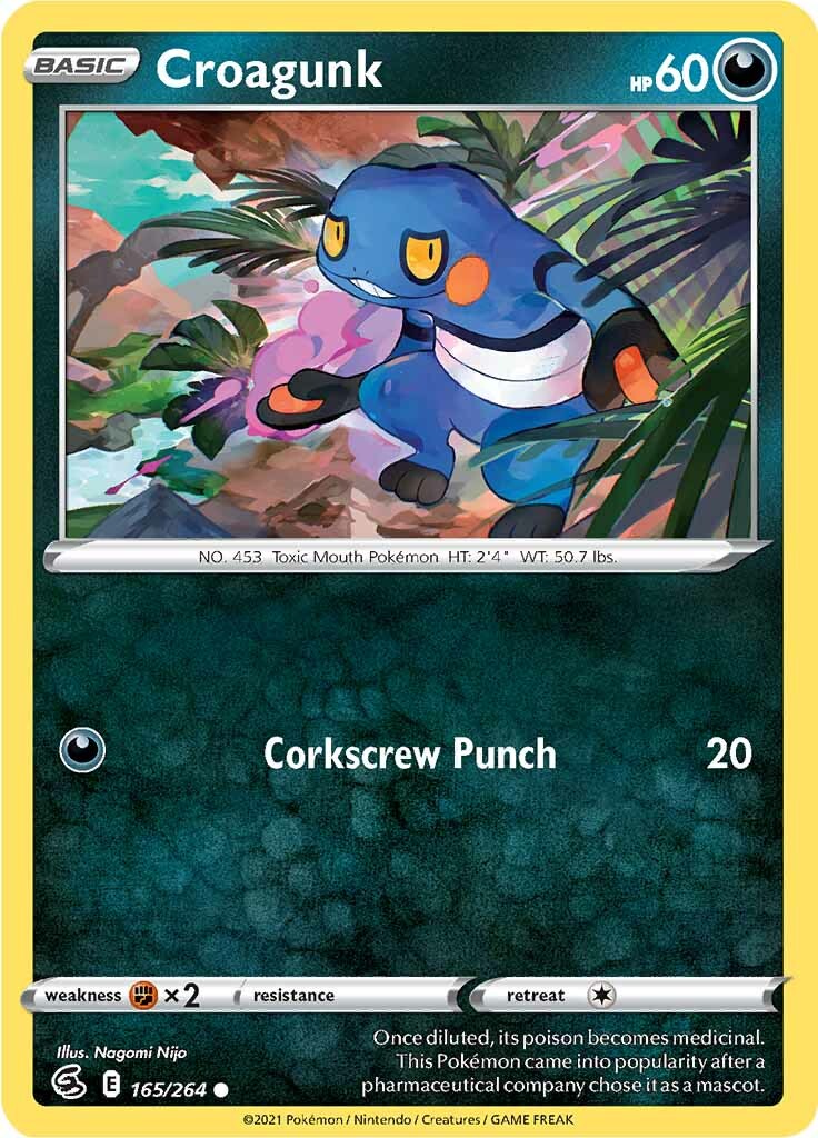 Croagunk (165/264) [Sword & Shield: Fusion Strike] | Tabernacle Games