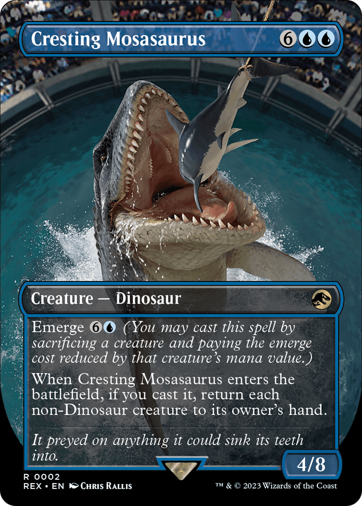 Cresting Mosasaurus (Borderless) [Jurassic World Collection] | Tabernacle Games