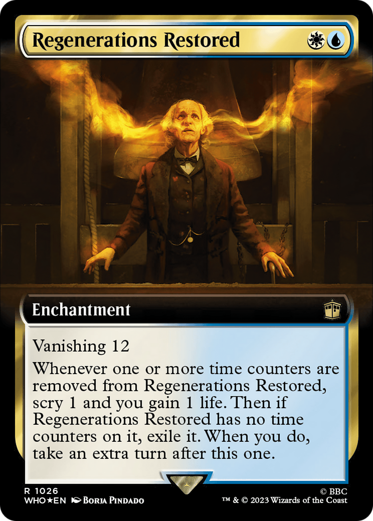 Regenerations Restored (Extended Art) (Surge Foil) [Doctor Who] | Tabernacle Games