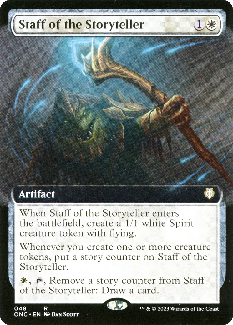 Staff of the Storyteller (Extended Art) [Phyrexia: All Will Be One Commander] | Tabernacle Games