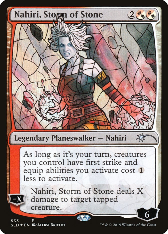 Nahiri, Storm of Stone (Stained Glass) [Secret Lair Drop Promos] | Tabernacle Games