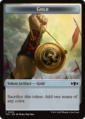 Elemental (0016) // Gold Double-Sided Token [Tarkir: Dragonstorm Commander Tokens] | Tabernacle Games