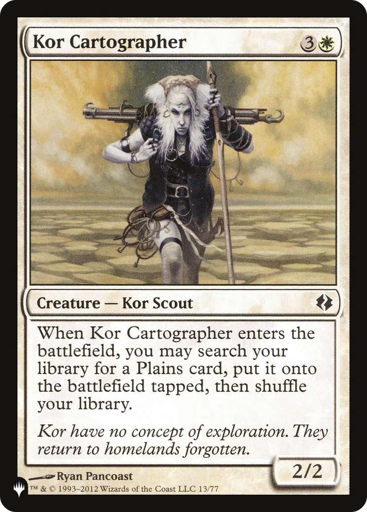 Kor Cartographer [The List Reprints] | Tabernacle Games