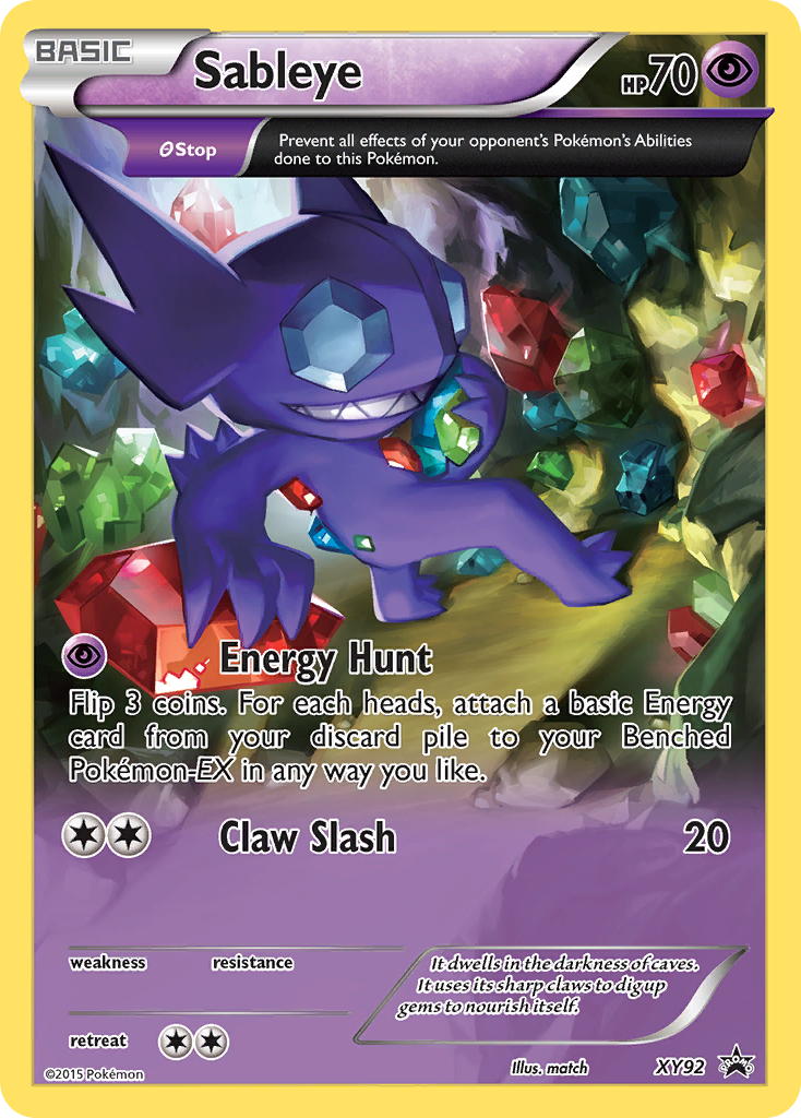 Sableye (XY92) [XY: Black Star Promos] | Tabernacle Games