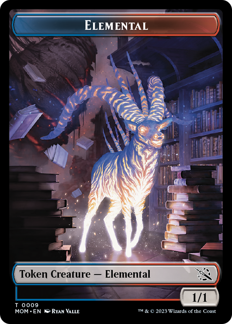 Elemental (9) // Phyrexian Hydra (12) Double-Sided Token [March of the Machine Tokens] | Tabernacle Games