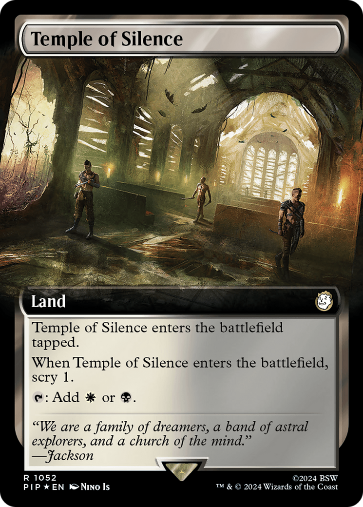 Temple of Silence (Extended Art) (Surge Foil) [Fallout] | Tabernacle Games