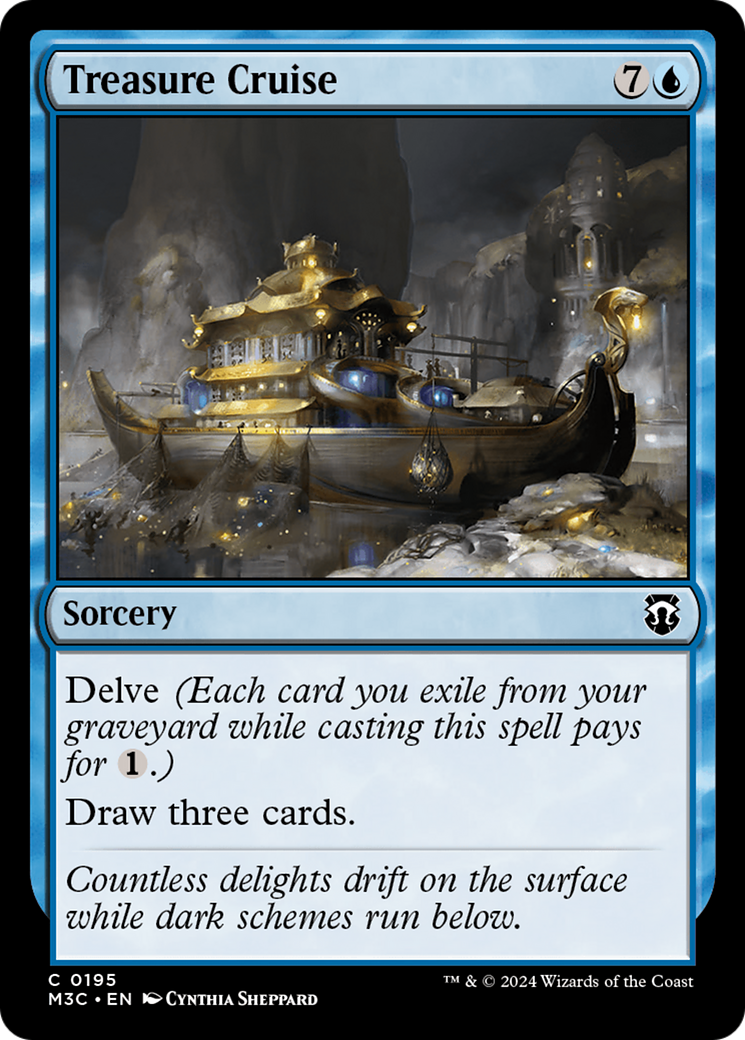 Treasure Cruise (Ripple Foil) [Modern Horizons 3 Commander] | Tabernacle Games