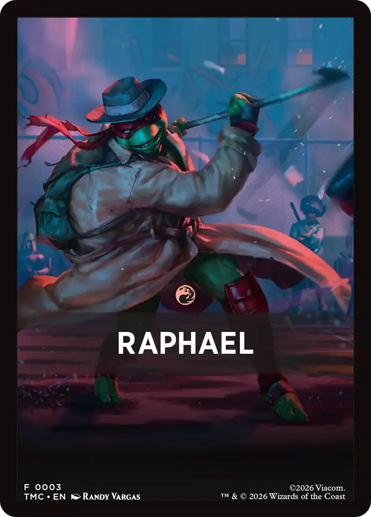 Raphael Theme Card [Teenage Mutant Ninja Turtles Commander Tokens] | Tabernacle Games