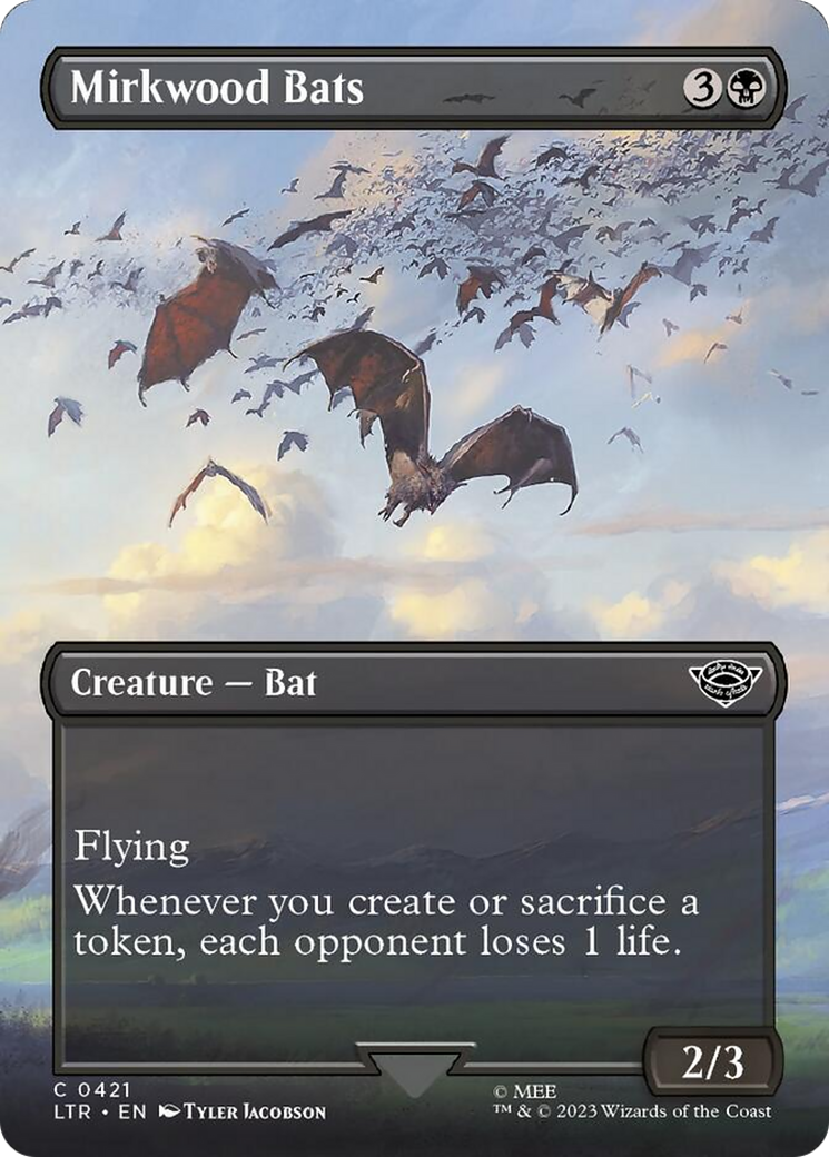 Mirkwood Bats (Borderless Alternate Art) [The Lord of the Rings: Tales of Middle-Earth] | Tabernacle Games