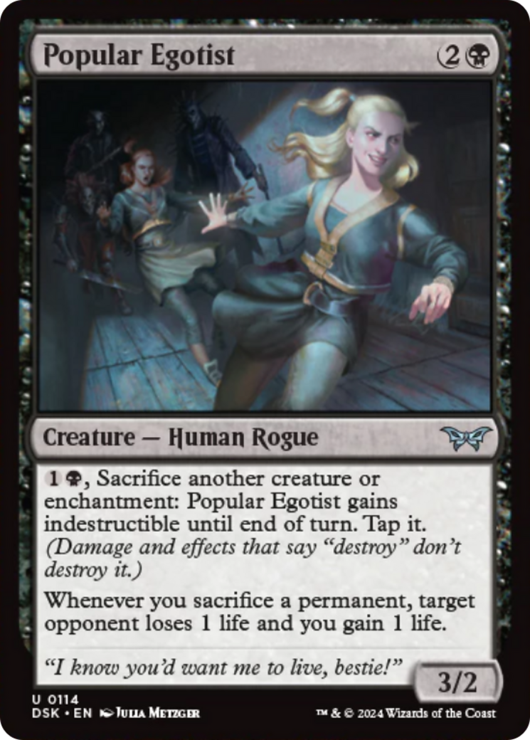 Popular Egotist [Duskmourn: House of Horror] | Tabernacle Games