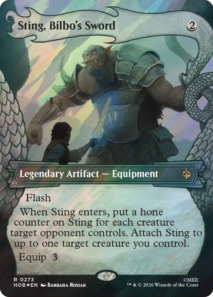 Sting, Bilbo's Sword (Showcase) (Surge Foil) [The Hobbit] | Tabernacle Games