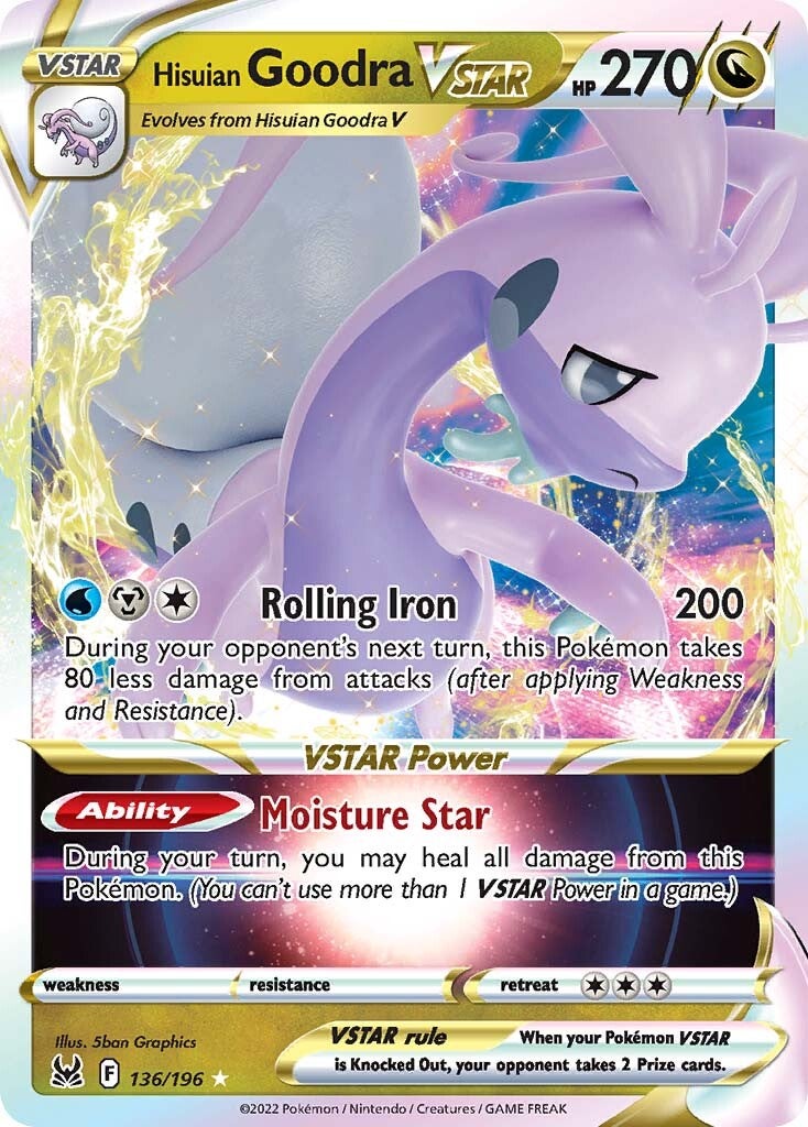 Hisuian Goodra VSTAR (136/196) [Sword & Shield: Lost Origin] | Tabernacle Games