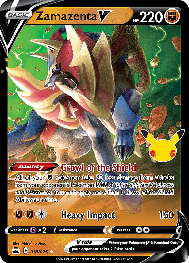 Zamazenta V (018/025) [Celebrations: 25th Anniversary] | Tabernacle Games