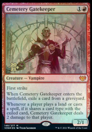 Cemetery Gatekeeper [Innistrad: Crimson Vow Prerelease Promos] | Tabernacle Games