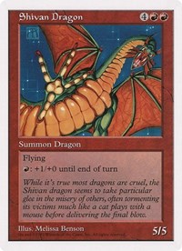 Shivan Dragon (Oversized) [Oversize Cards] | Tabernacle Games