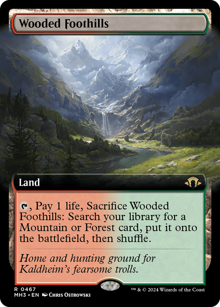 Wooded Foothills (Extended Art) [Modern Horizons 3] | Tabernacle Games