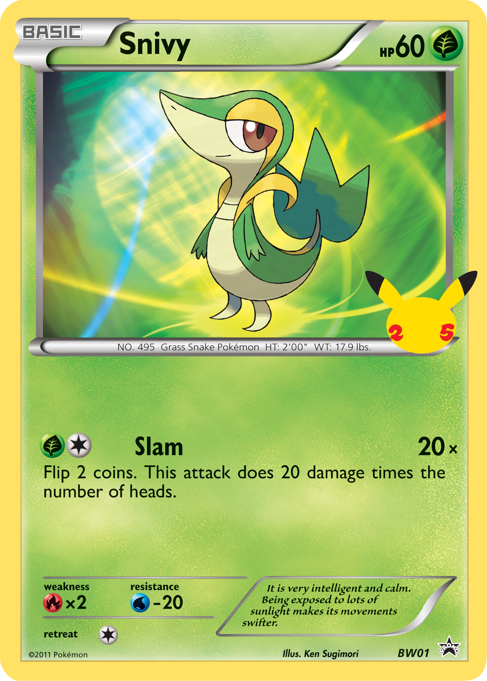 Snivy (BW01) (Jumbo Card) [First Partner Pack] | Tabernacle Games