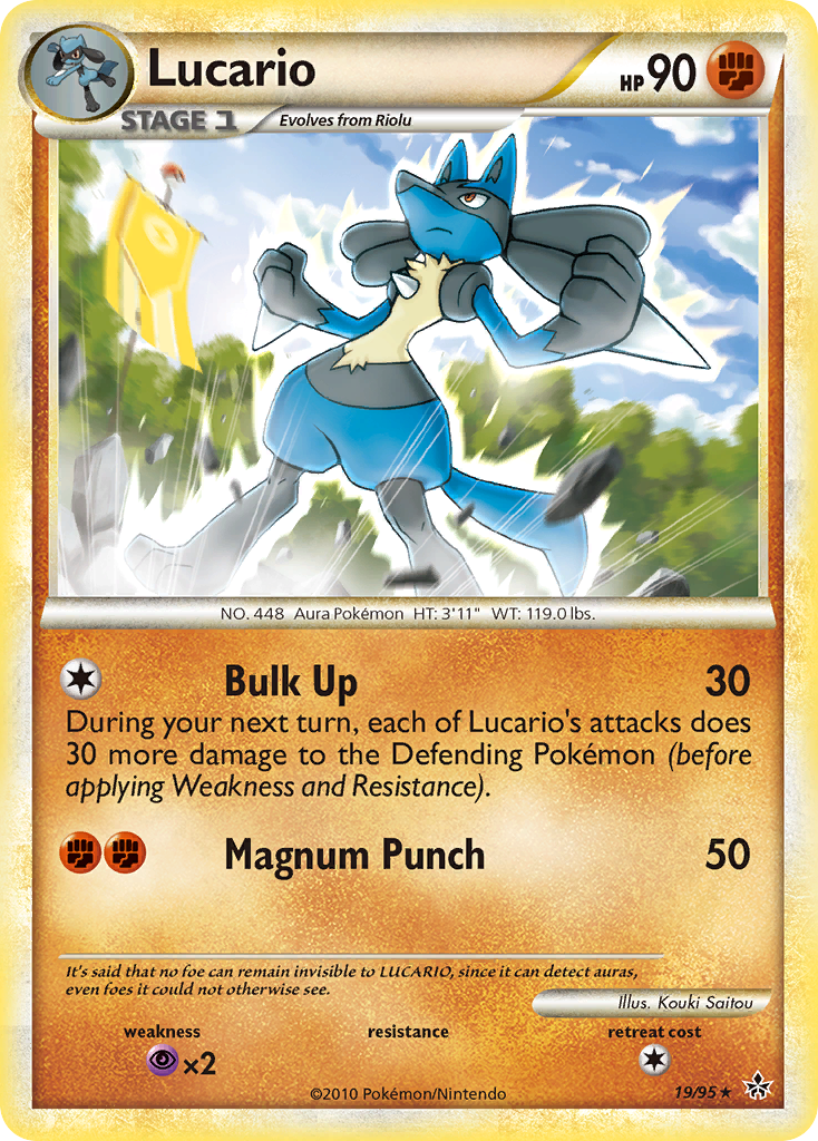 Lucario (19/95) [HeartGold & SoulSilver: Unleashed] | Tabernacle Games