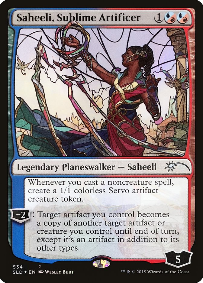 Saheeli, Sublime Artificer (Stained Glass) [Secret Lair Drop Promos] | Tabernacle Games