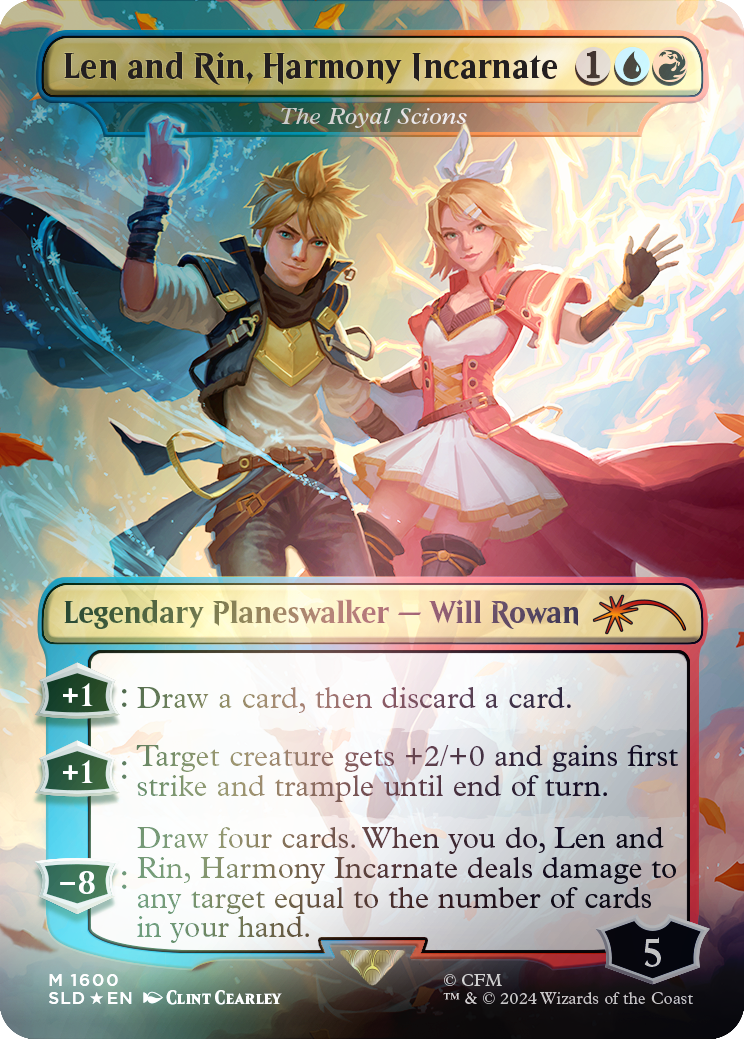 Len and Rin, Harmony Incarnate - The Royal Scions (Rainbow Foil) [Secret Lair Drop Series] | Tabernacle Games