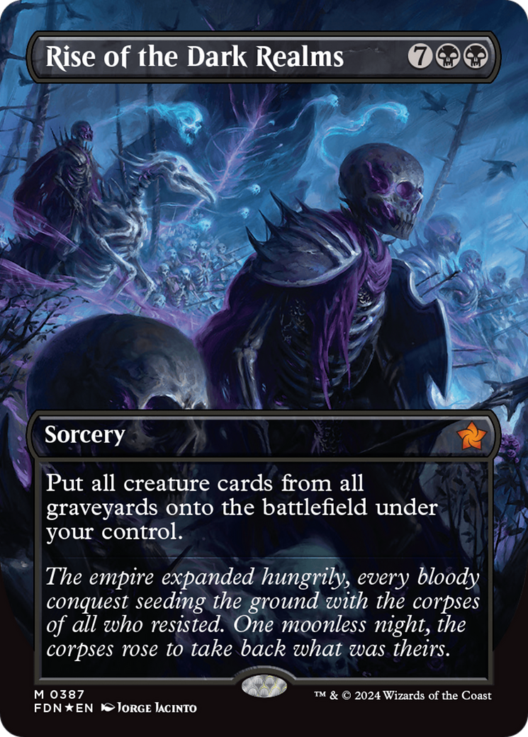 Rise of the Dark Realms (Borderless) (Mana Foil) [Foundations] | Tabernacle Games