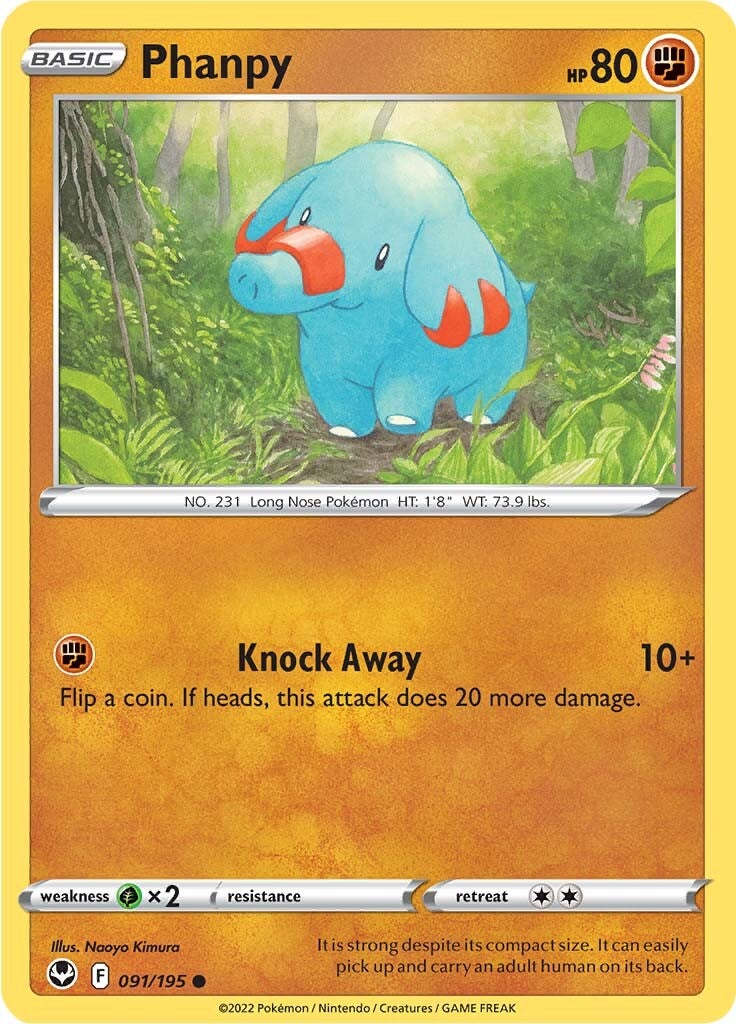 Phanpy (091/195) [Sword & Shield: Silver Tempest] | Tabernacle Games