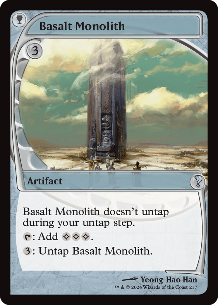 Basalt Monolith (Future Sight) [Mystery Booster 2] | Tabernacle Games