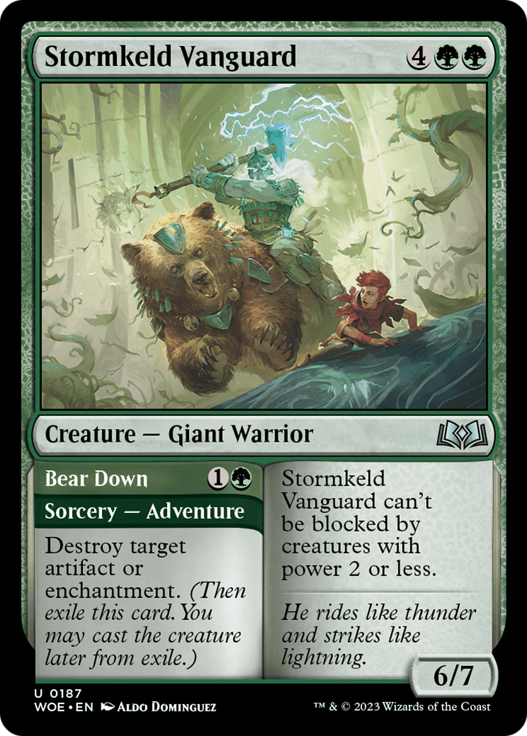 Stormkeld Vanguard // Bear Down [Wilds of Eldraine] | Tabernacle Games