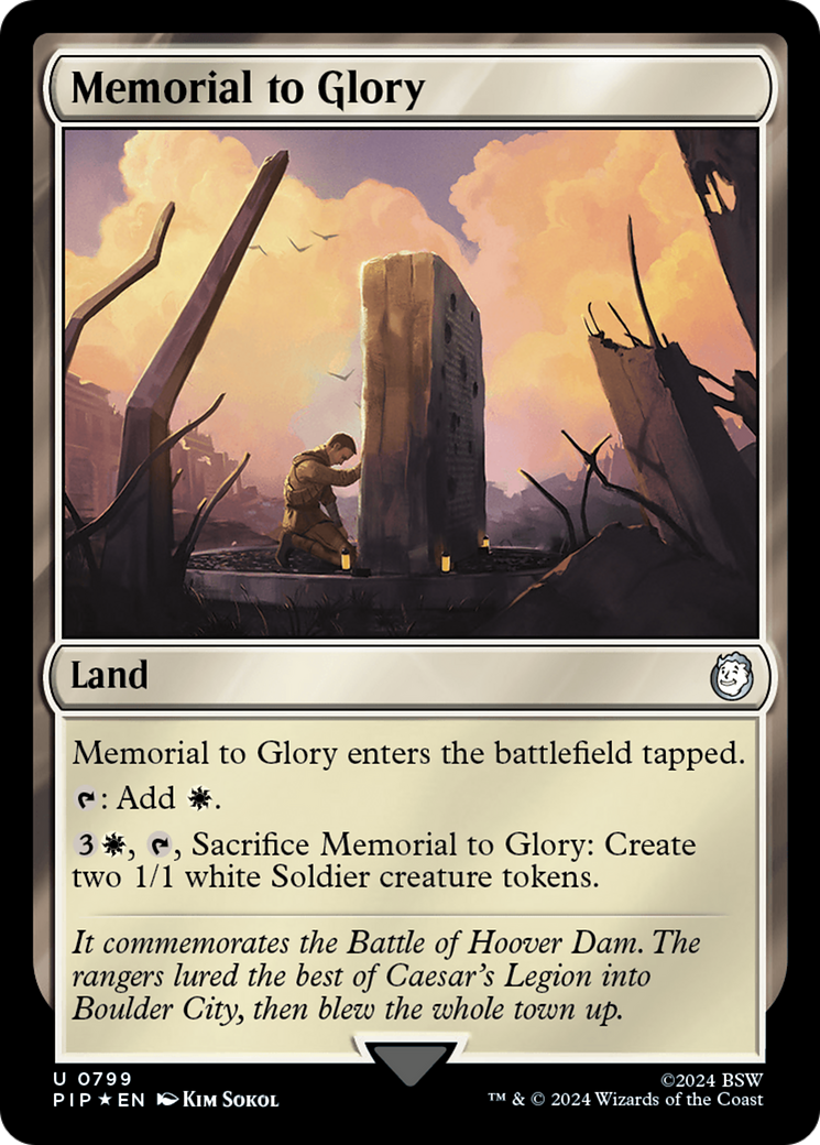 Memorial to Glory (Surge Foil) [Fallout] | Tabernacle Games